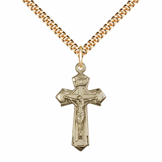 Gold Filled Crucifix Pendant - 6092GF
