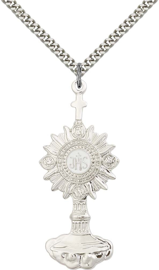 Sterling Silver Monstrance Pendant - 6099SS