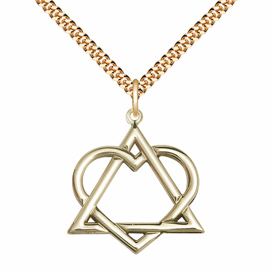 Gold Filled Adoption Heart Pendant - 6210GF