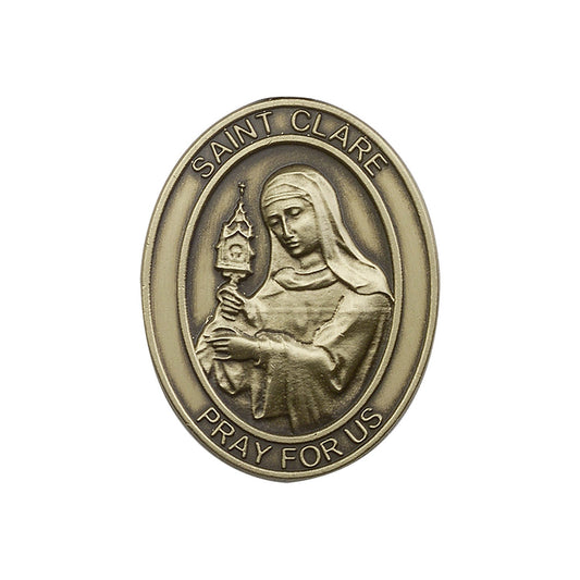 Antique Gold St. Clare Visor Clip - 6728VG