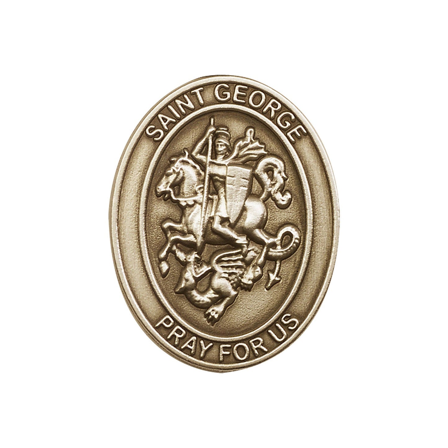 Antique Gold St. George Visor Clip - 6740VG