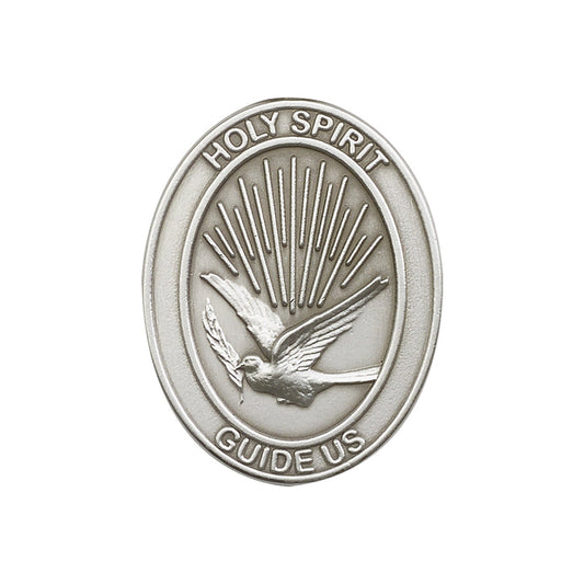 Antique Silver Holy Spirit Visor Clip - 6744V