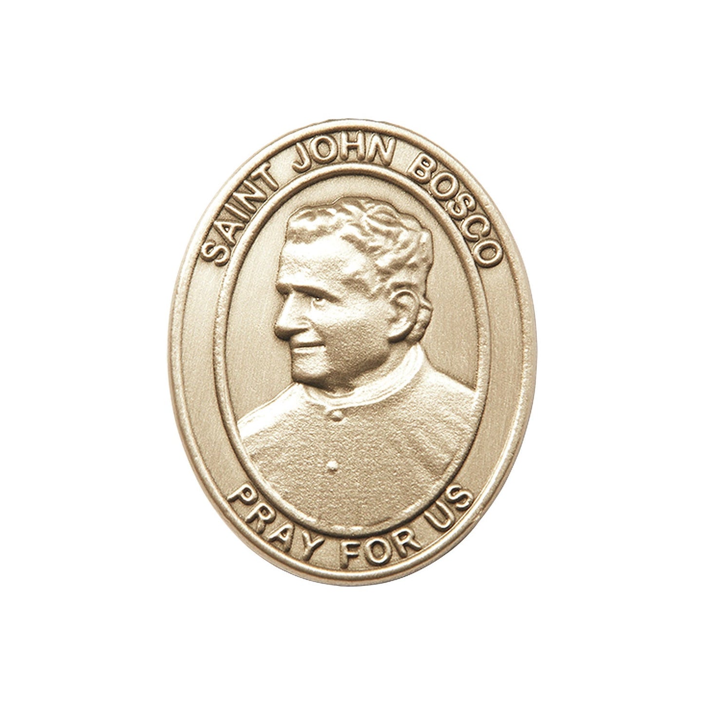 Gold Oxide St. John Bosco Visor Clip - 6755VG