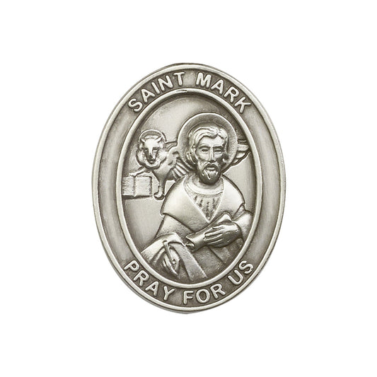 Antique Silver St. Mark Visor Clip - 6770V