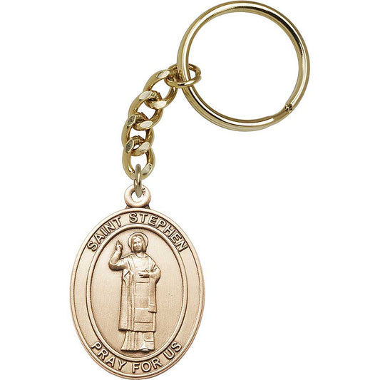 Gold Oxide St. Stephen the Martyr Keychain - 6804