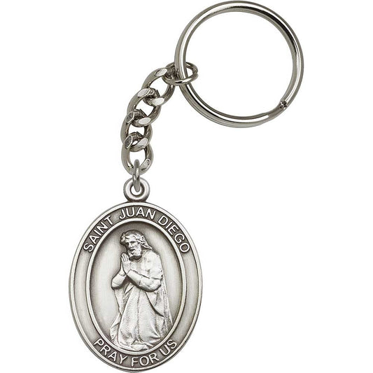 Antique Silver Juan Diego Keychain - 6811