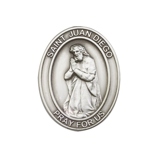 Antique Silver Juan Diego Visor Clip - 6811V