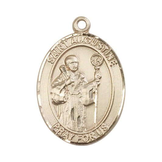 14kt Gold St. Augustine Medal - Large