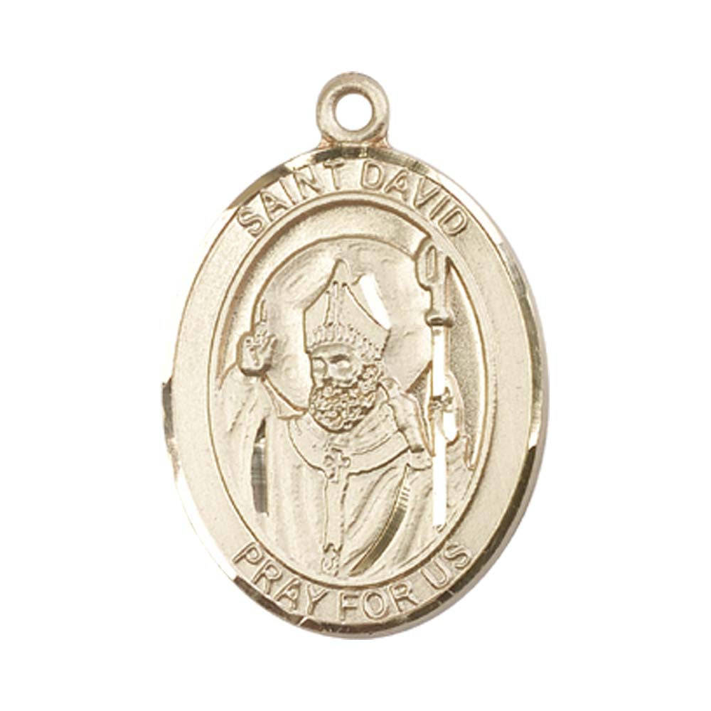 14kt Gold St. David of Wales Medal - Large