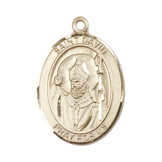 14kt Gold St. David of Wales Medal - Large