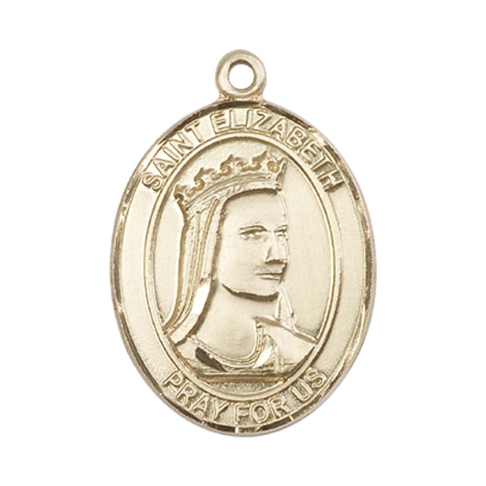14kt Gold St. Elizabeth of Hungary Medal - Large