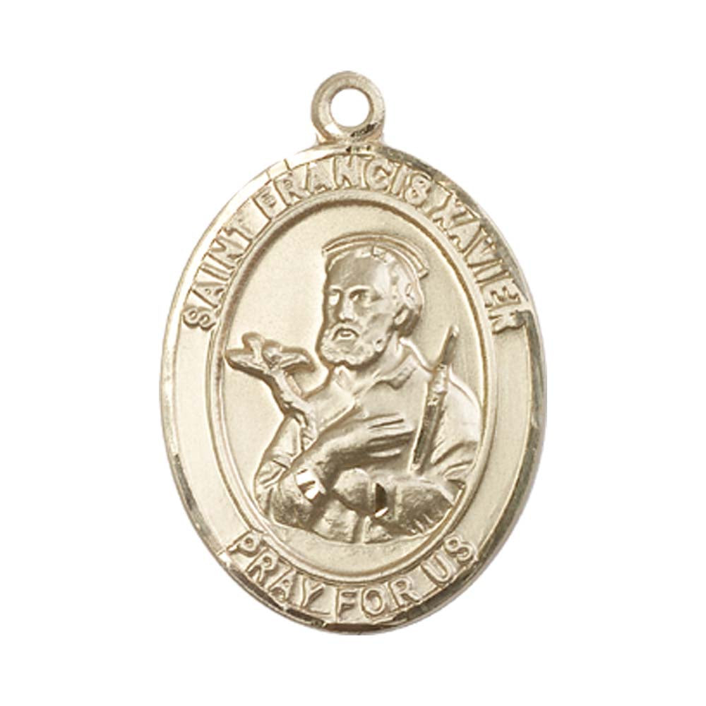 14kt Gold St. Francis Xavier Medal - Large