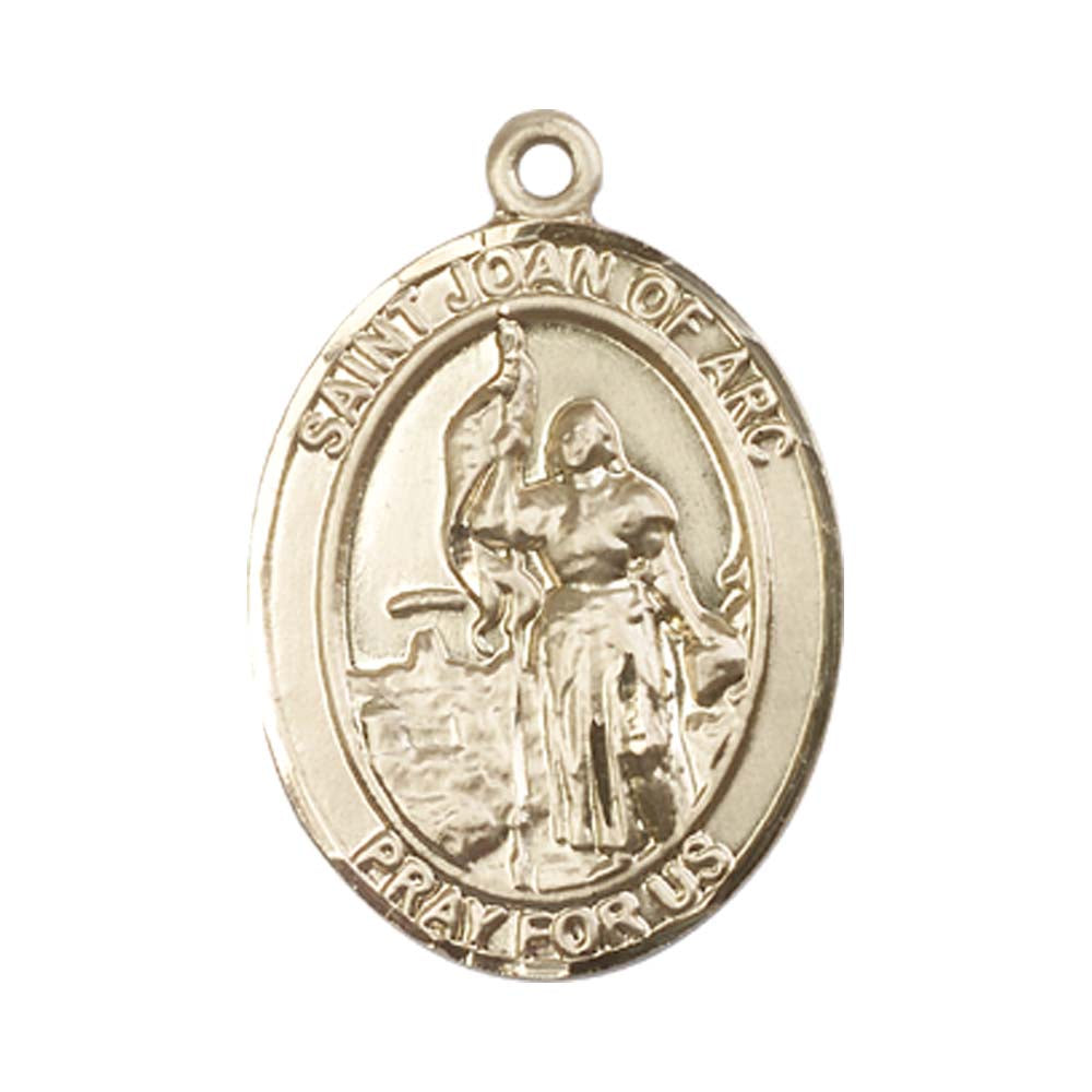 14kt Gold St. Joan of Arc Medal - Large
