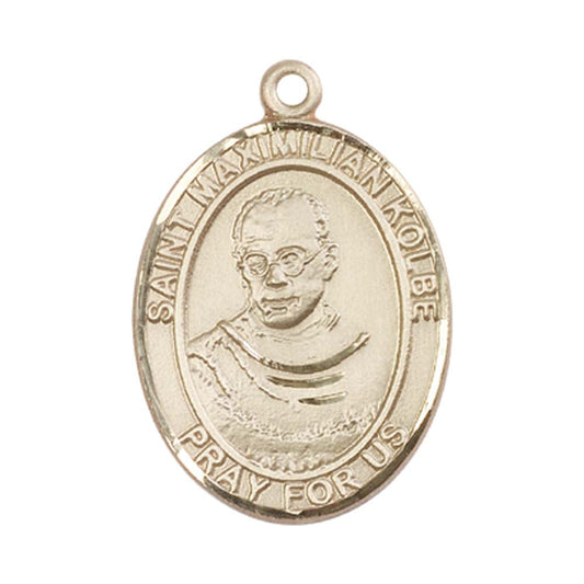 14kt Gold St. Maximilian Kolbe Medal - Large