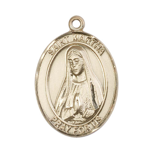 14kt Gold St. Martha Medal - Large