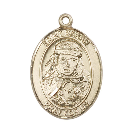 14kt Gold St. Sarah Medal - Large