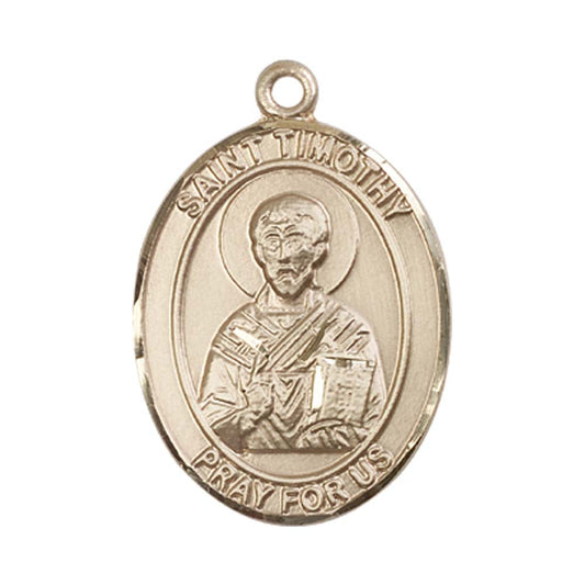 14kt Gold St. Timothy Medal - Large