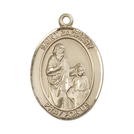 14kt Gold St. Zachary Medal - Large