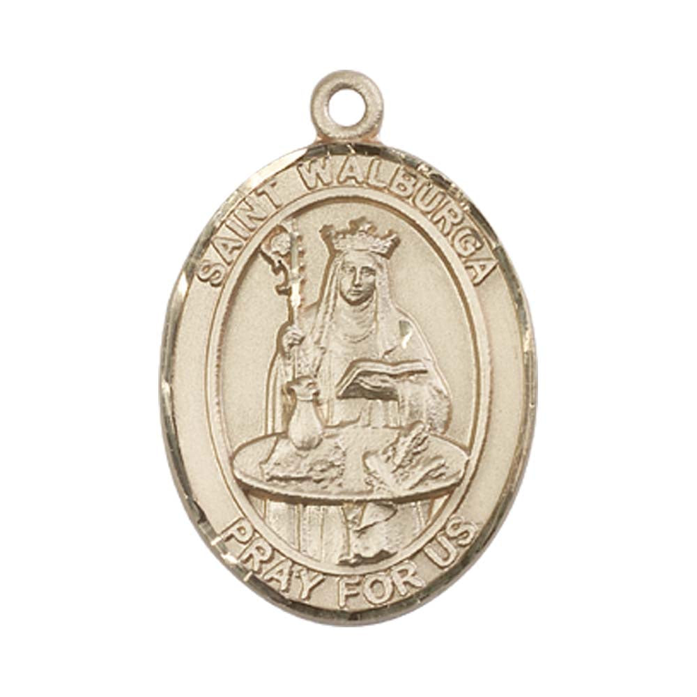 14kt Gold St. Walburga Medal - Large