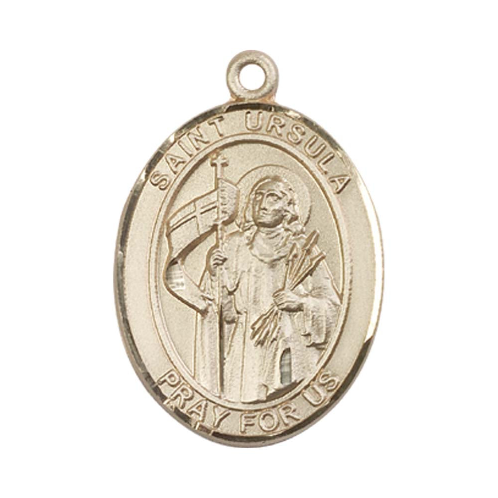 14kt Gold St. Ursula Medal - Large