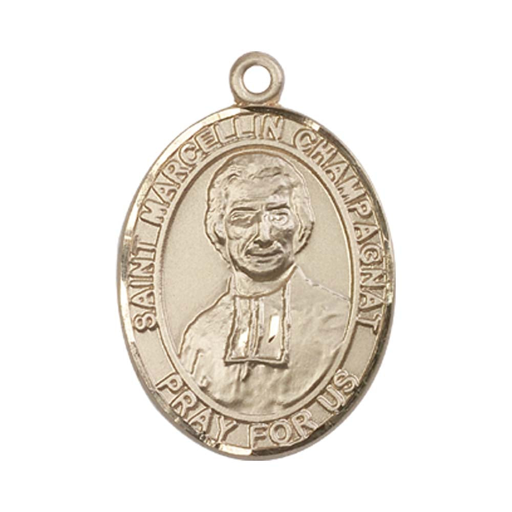 14kt Gold St. Marcellin Champagnat Medal - Large