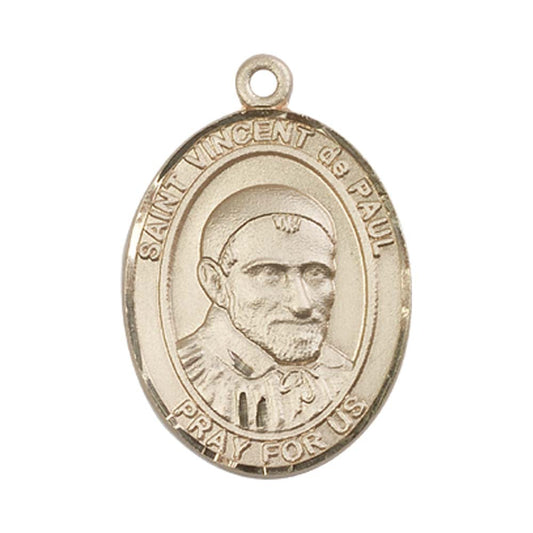 14kt Gold St. Vincent de Paul Medal - Large