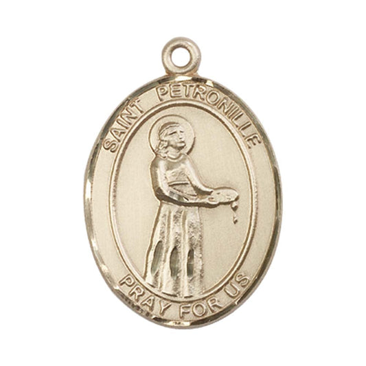 14kt Gold St. Petronille Medal - Large