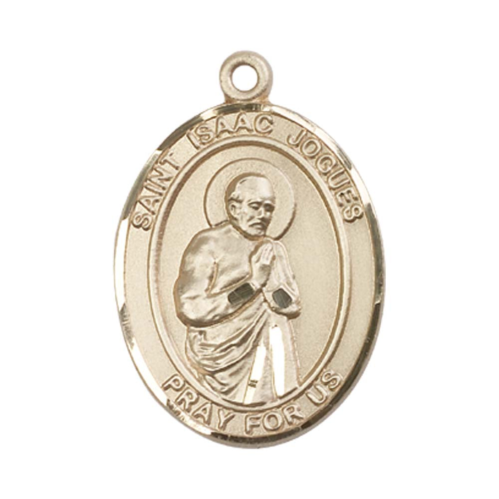 14kt Gold St. Isaac Jogues Medal - Large