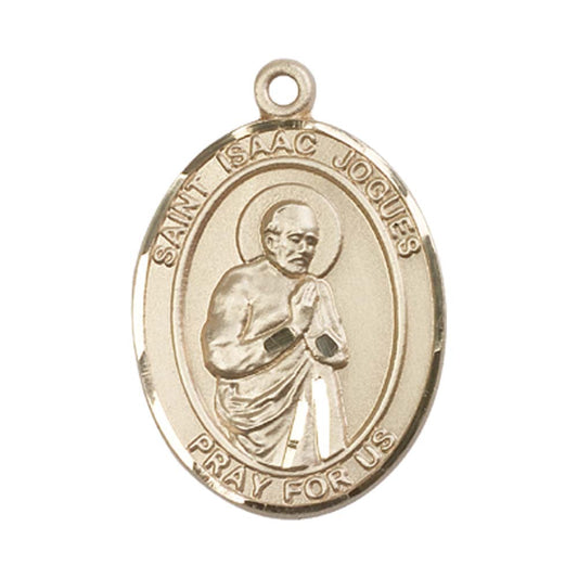 14kt Gold St. Isaac Jogues Medal - Large