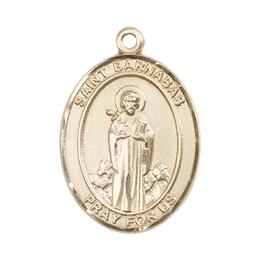 14kt Gold St. Barnabas Medal - Large