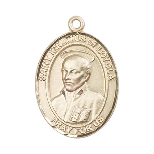14kt Gold St. Ignatius of Loyola Medal - Large