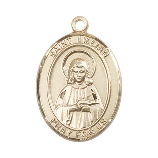 14kt Gold St. Lillian Medal - Large