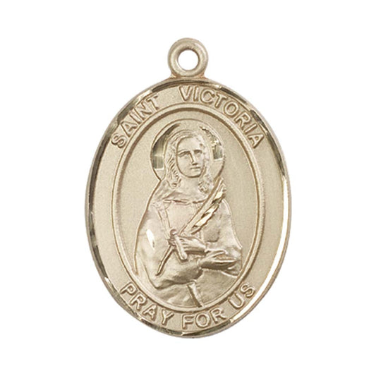 14kt Gold St. Victoria Medal - Large