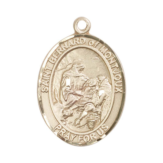 14kt Gold St. Bernard of Montjoux Medal - Large