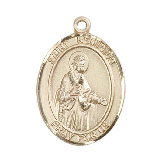 14kt Gold St. Remigius of Reims Medal - Large