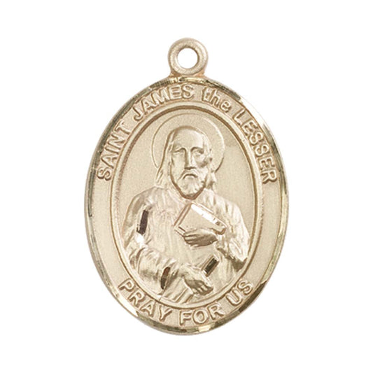 14kt Gold St. James the Lesser Medal - Large