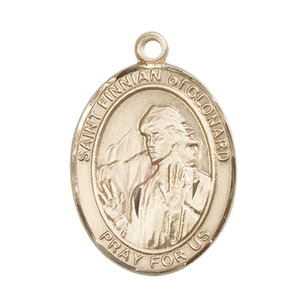 14kt Gold St. Finnian of Clonard Medal - Large