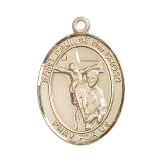 14kt Gold St. Paul of the Cross Medal - Large