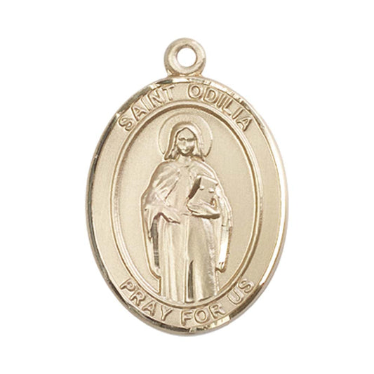 14kt Gold St. Odilia Medal - Large