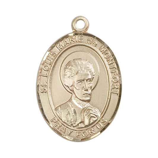 14kt Gold St. Louis Marie de Montfort Medal - Large