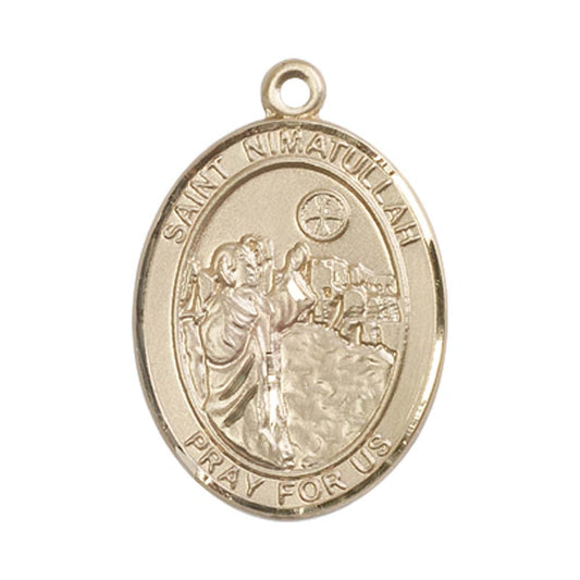 14kt Gold St. Nimatullah Medal - Large