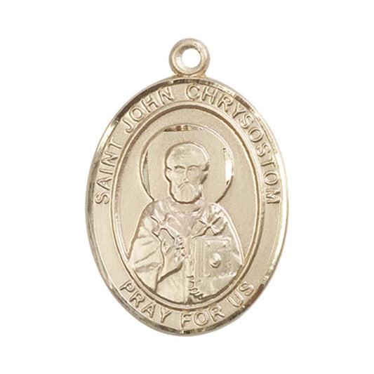 14kt Gold St. John Chrysostom Medal - Large