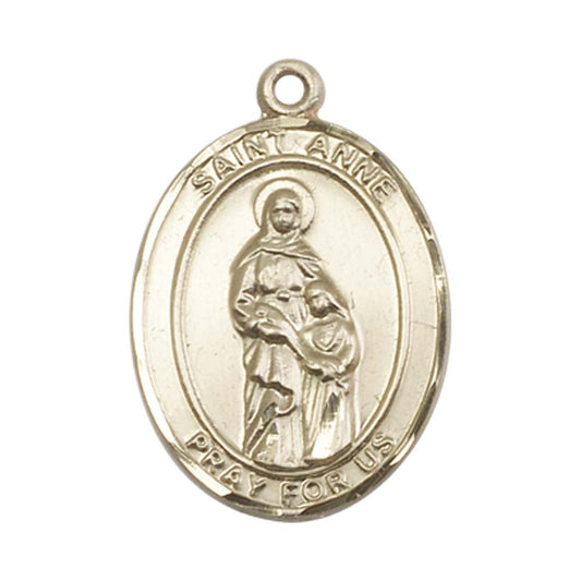 14kt Gold St. Anne Medal - Large