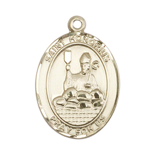 14kt Gold St. Honorius Medal - Large