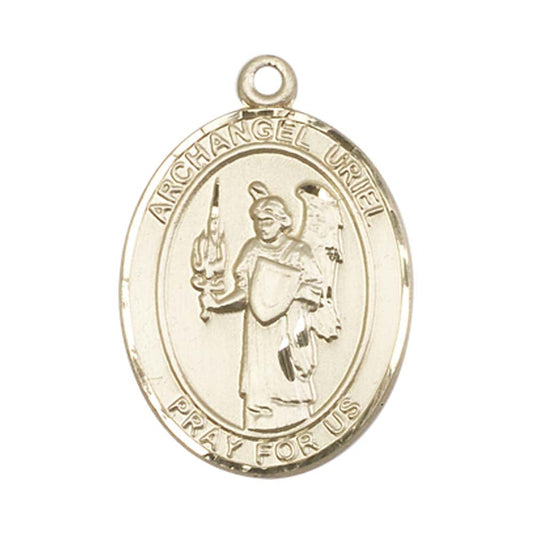 14kt Gold St. Uriel Medal - Large