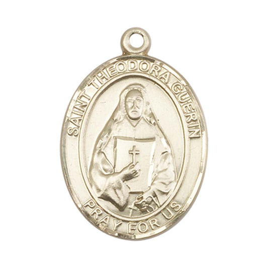 14kt Gold St. Theodore Guerin Medal - Large