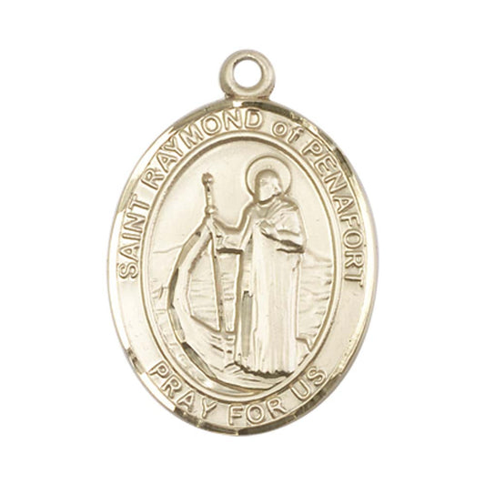 14kt Gold St. Raymond of Penafort Medal - Large