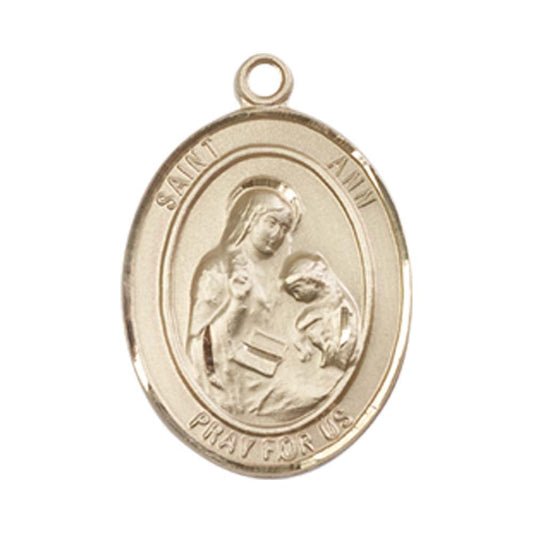 14kt Gold St. Ann Medal - Medium