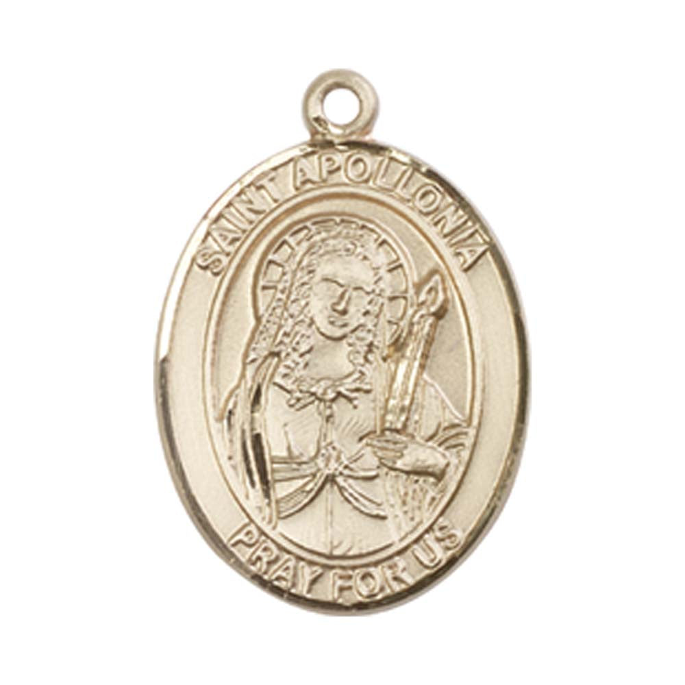 14kt Gold St. Apollonia Medal - Medium