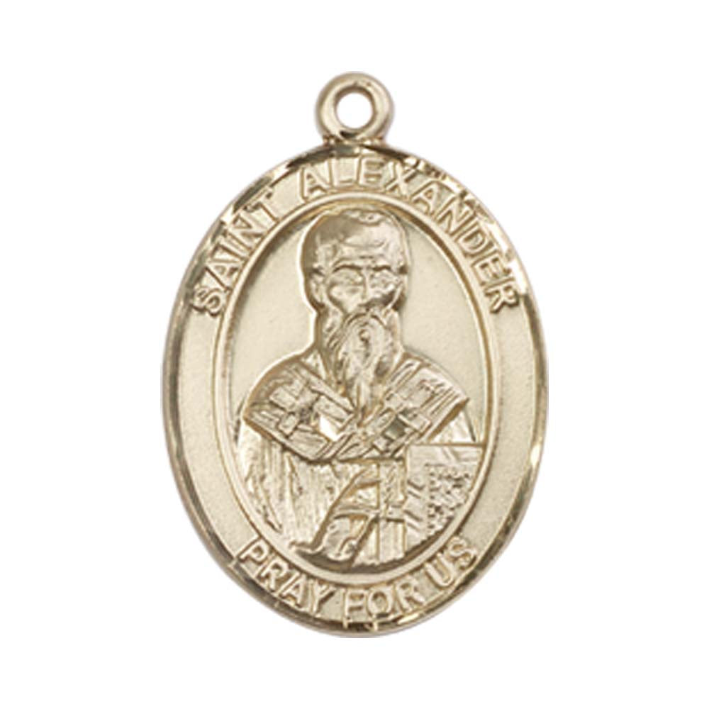 14kt Gold St. Alexander Sauli Medal - Medium